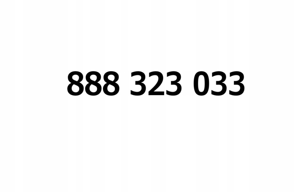 Zlaté číslo 888 323 033