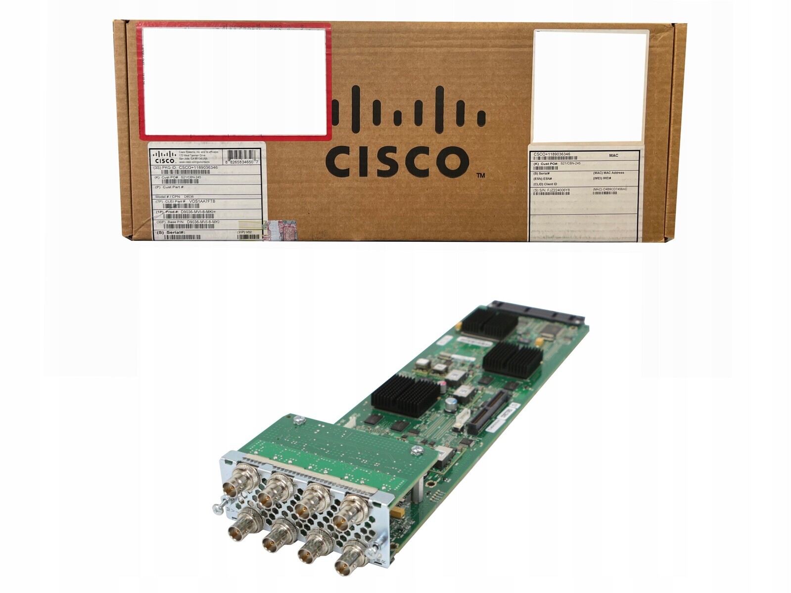 Video vstupní modul Cisco D9036-MVI-8-MKI 8xSDI pro Cisco D9036