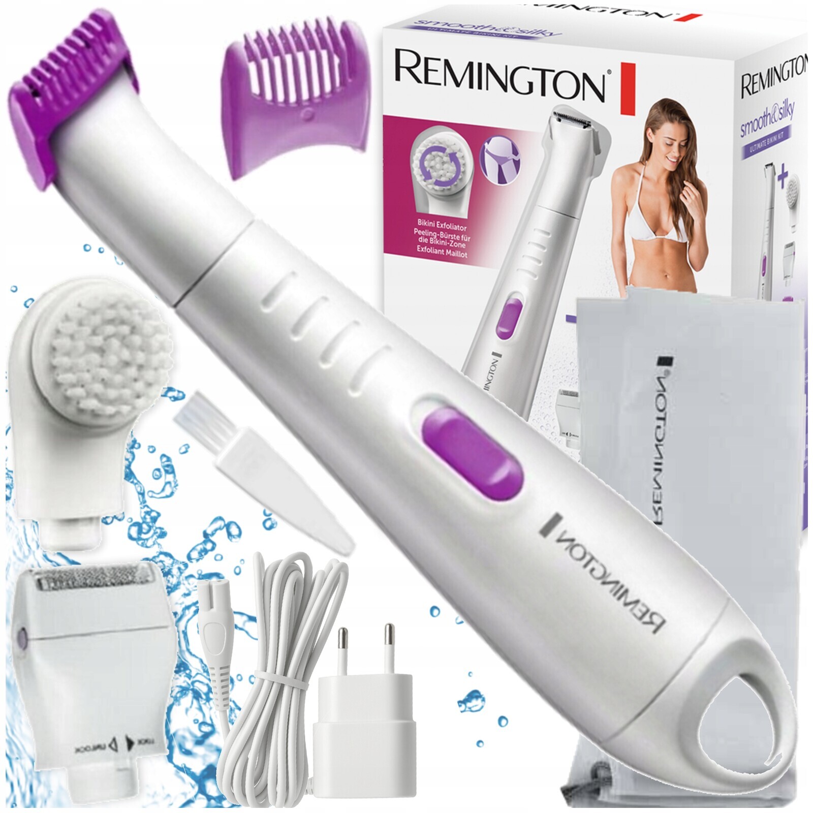 Remington dámský depilátor na tělo podpaží s nastavitelnou voděodolnou vložkou