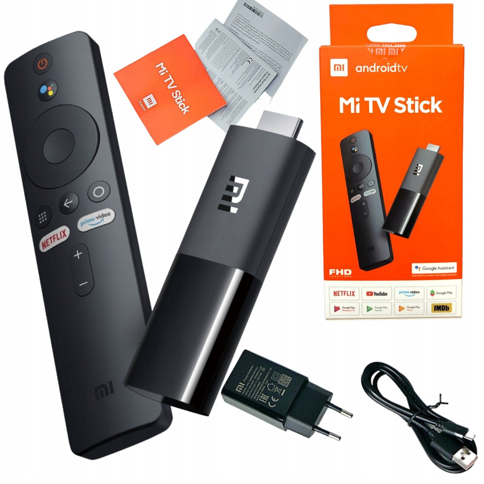 Xiaomi MI Tv Stick Chytrý Streamovací Full Hd Multimediální Přehrávač Netflix