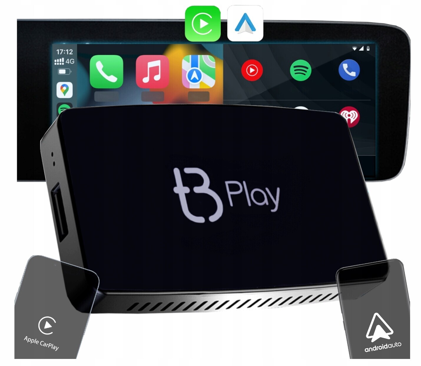 Adaptér do auta Tb Play Youtube Netflix pro Apple Carplay Android Auto