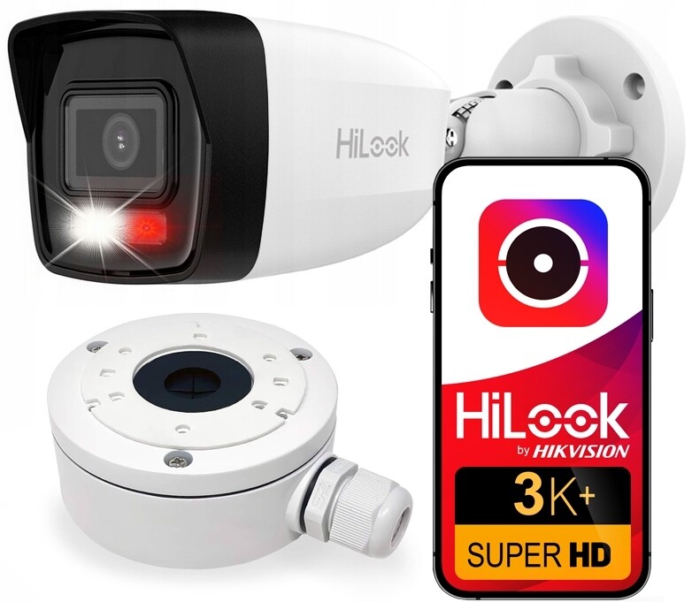 Ip Kamera 6MPX Hikvision Hilook Smart Hybrid Light Poe Montážní Krabice