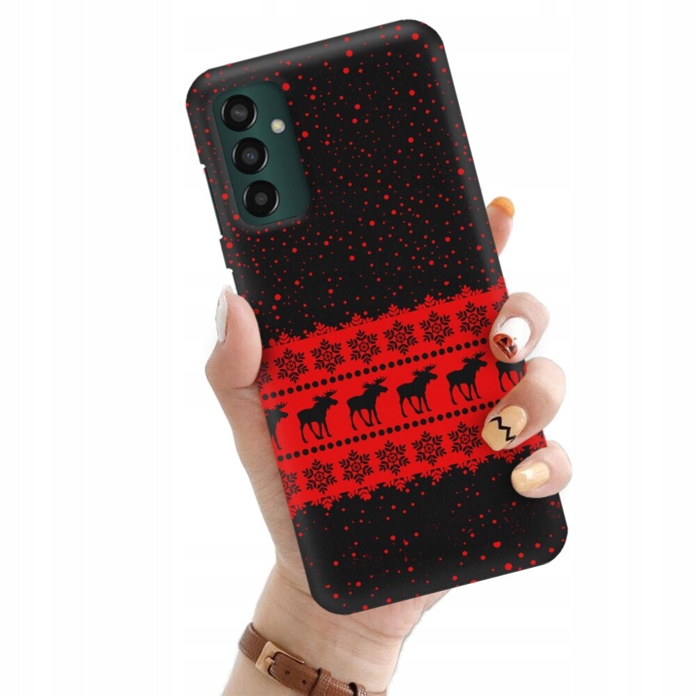 Pouzdro Matné Černé Samsung M23 5G Zimní Vánoční Mikuláš Mnoho vzorů