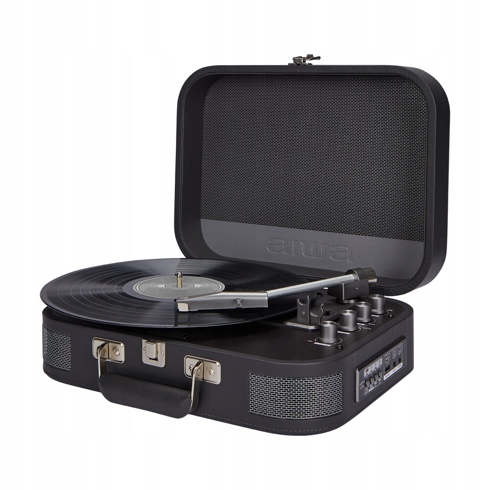 Kufříkový gramofon Aiwa VPX-1951TN titan