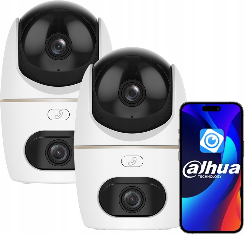 2x venkovní WiFi kamera Dahua Dual Lens (5 Mp 5 Mp) IPC-H5D-5F Hero