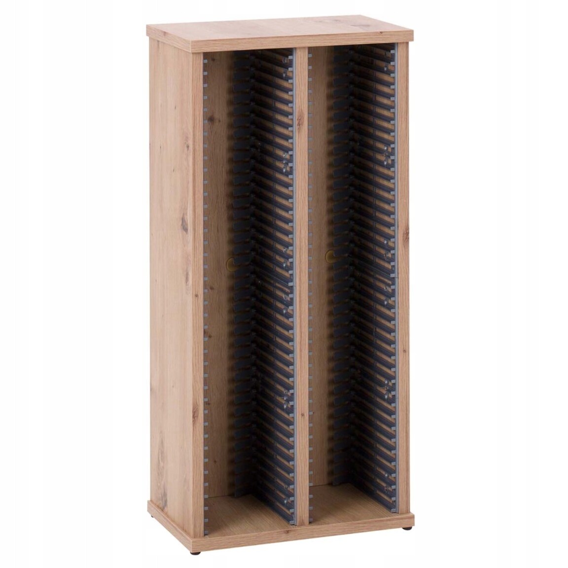 Kontejner na CD stojan regál police 80 CD dub artisan Skládací box pouzdro