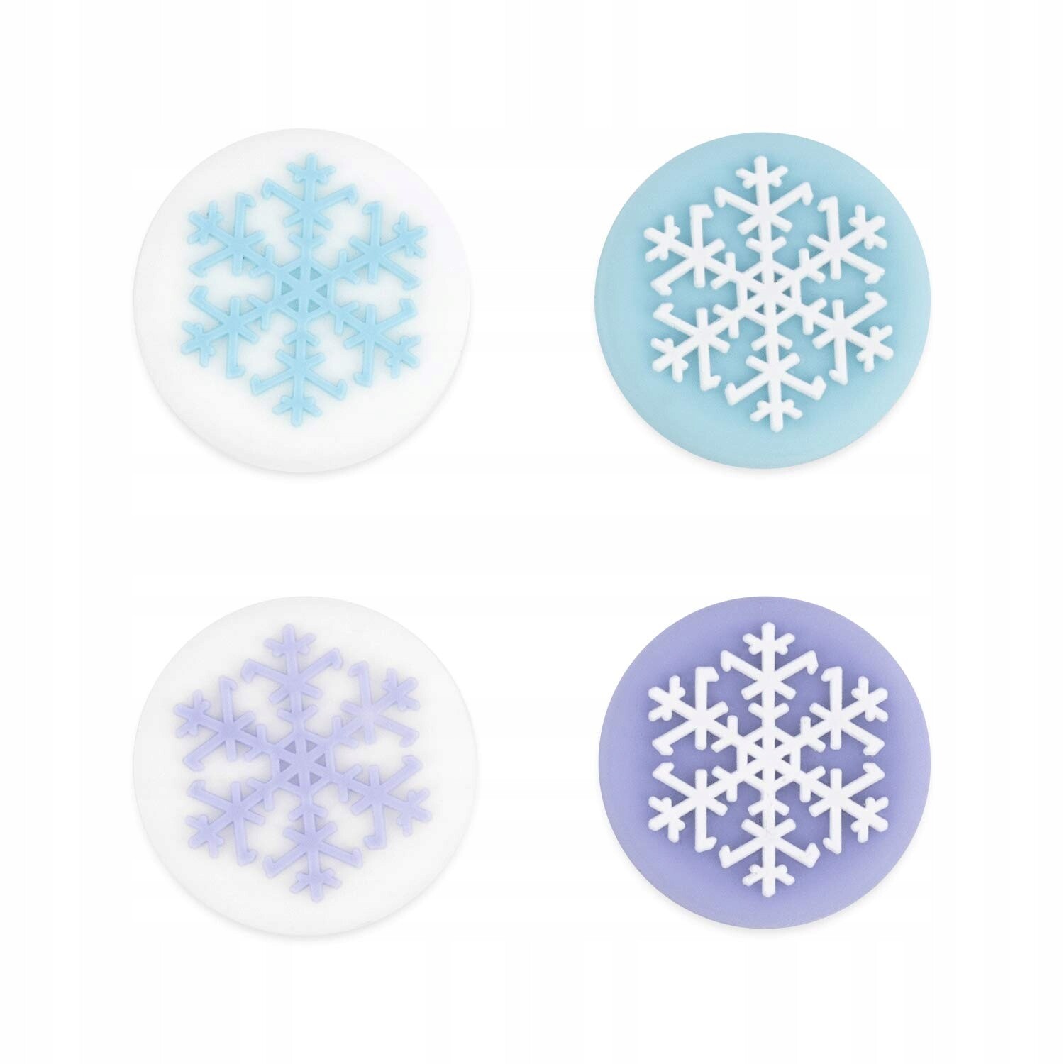 Silikonové Gumičky pro Joy-con Ns Switch Oled Lite Sněhové vločky 4ks