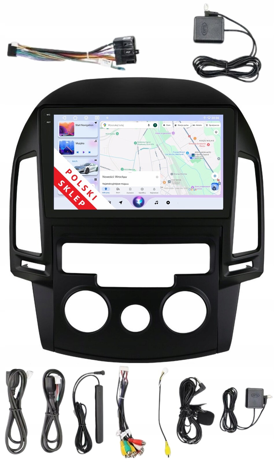 Navigace Rádio 2DIN Android Hyundai I30 1 A 3/32 Gb Dsp Carplay Lte