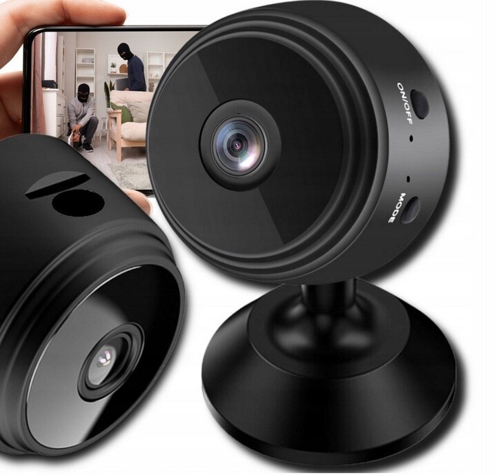 Mini Špionážní Kamera Skrytá Detekce Fullhd Wifi Pohyb W9