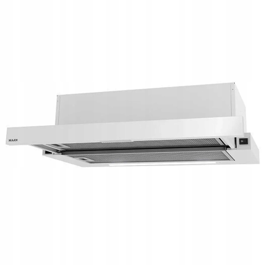 Teleskopický kuchyňský odsavač par Maan Corona G60 60 cm Bílý Sklo Podskříňkový 315 m