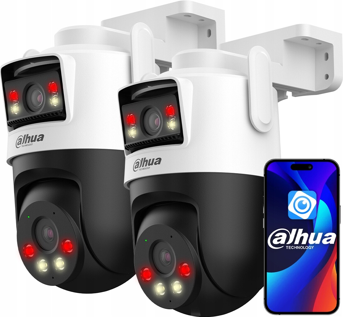 2x WiFi otočná kamera 6Mpx Dual Lens 3MP 3MP Dahua P3D-3F-PV Dahua