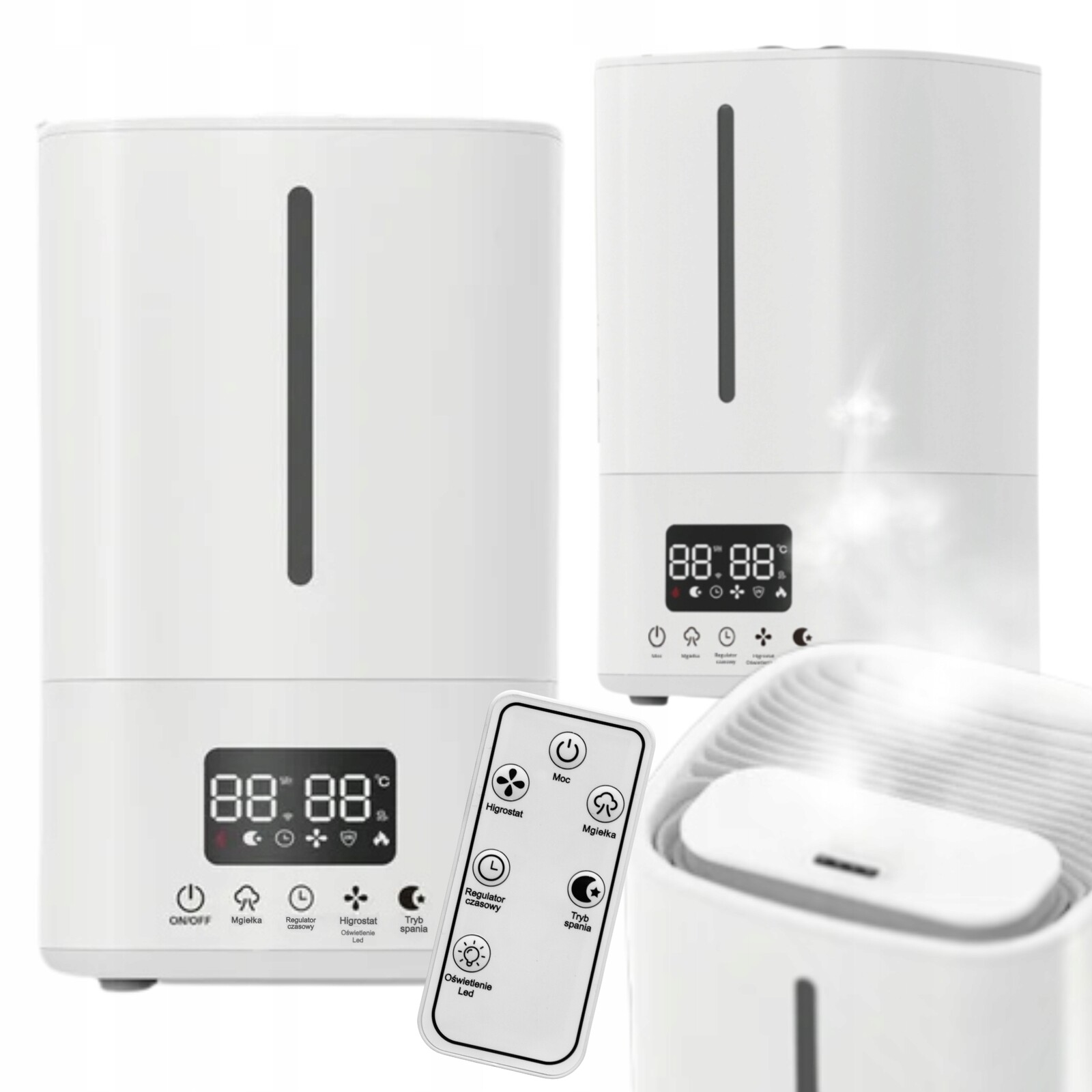 Ultrazvukový zvlhčovač vzduchu Smart 25 W – 5 l s dálkovým ovládáním Aromaterapie