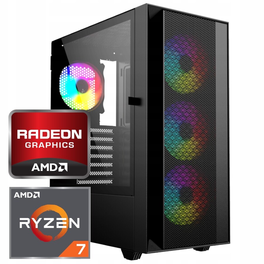 Počítač Ryzen 7 8700f/32GB/1000SSD/RX 9060 Xt 16GB