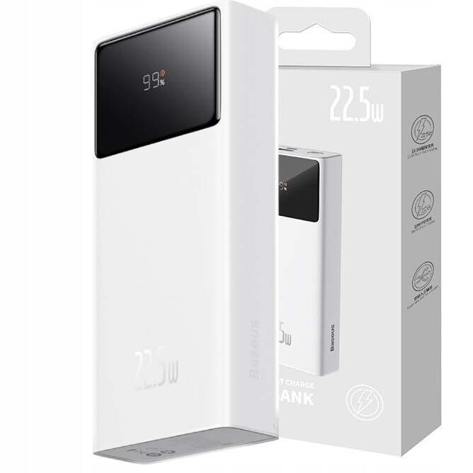 Baseus Power Bank Rychlé Nabíjení 20000 Mah 22.5 W S Kabelem Quick Charge Pd