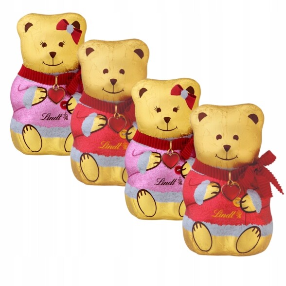 Lindt Medvídek Teddy Boy&Girl z mléčné čokolády 400 g Vánoce