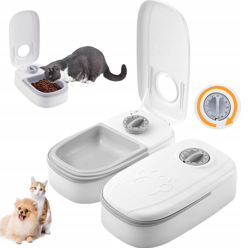 Auto Miska Pro Domácí Zvířata, Dávkovač Suchého A Mokrého Krmiva S Časovačem