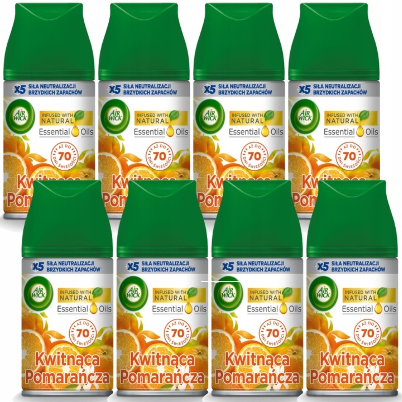 Air Wick Náplně Do Osvěžovače Vzduchu Kvetoucí Pomeranč 8 X 250 ML