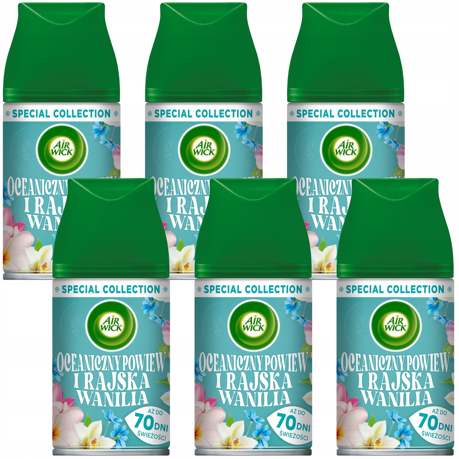 Air Wick Náplně Do Osvěžovače Vzduchu Oceánský Vánek Vanilka 6 X 250 ML