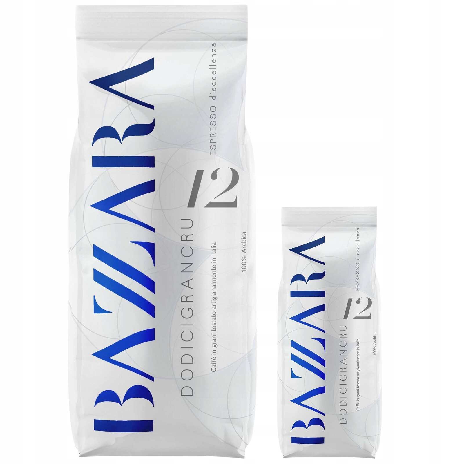 Káva zrnková Bazzara Dodicigrancru 1 kg 250 g