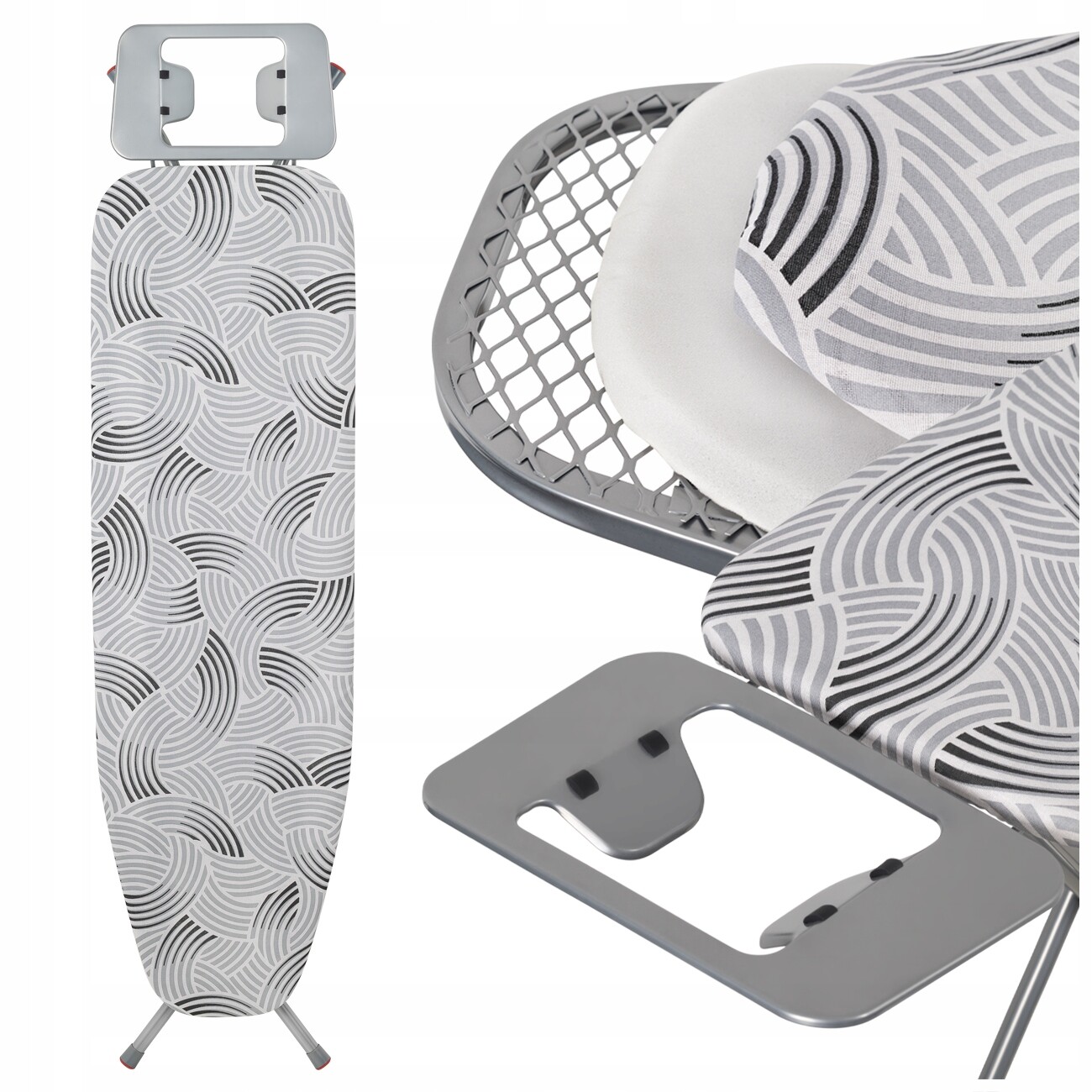 Žehlicí Prkno 115 x 35 cm Skládací, Stabilní, Lehká Podložka Pod Žehlička