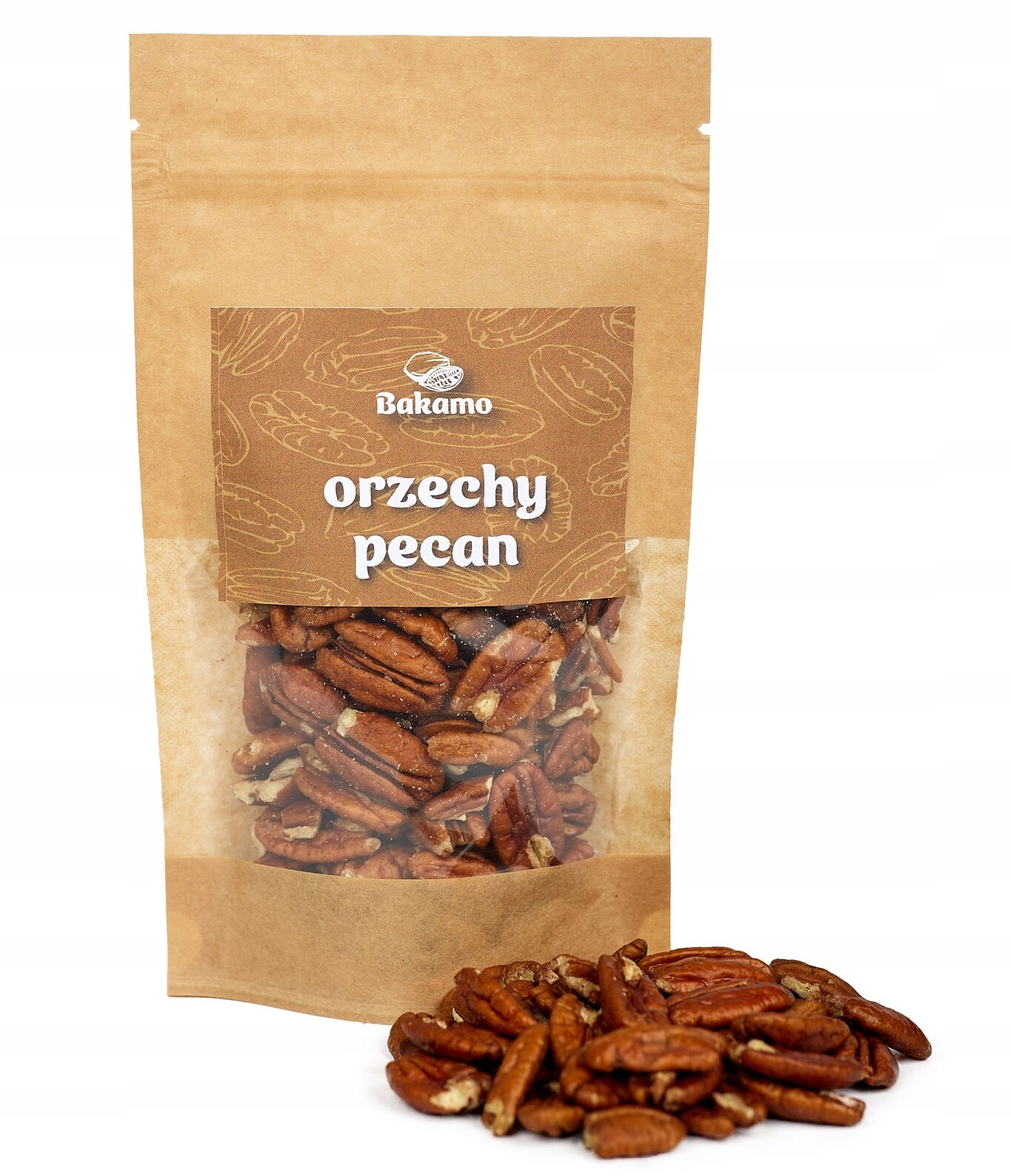 Pecanové Ořechy 500 g Pekan čerstvé vysoce kvalitní Velké 0,5 kg Bakamo