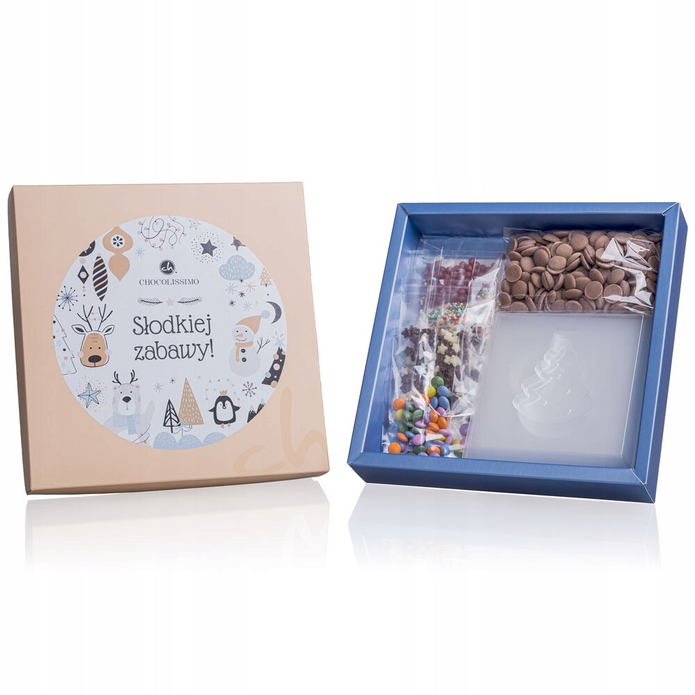 Vánoční Dárková sada na výrobu čokolád dárek pro dítě