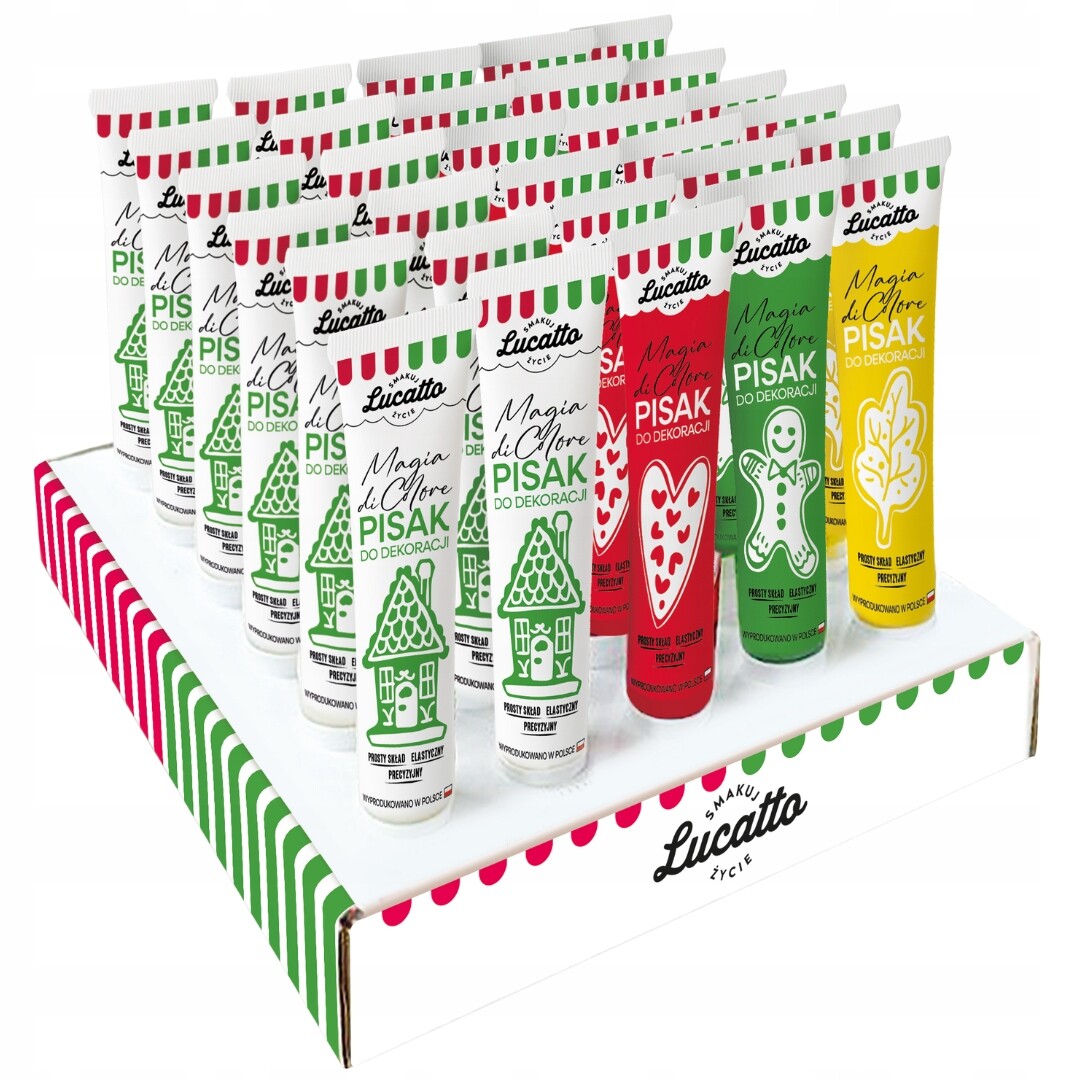 Lucatto dekorativní tužka mix barev pro zdobení perníkových koláčků 30x20g