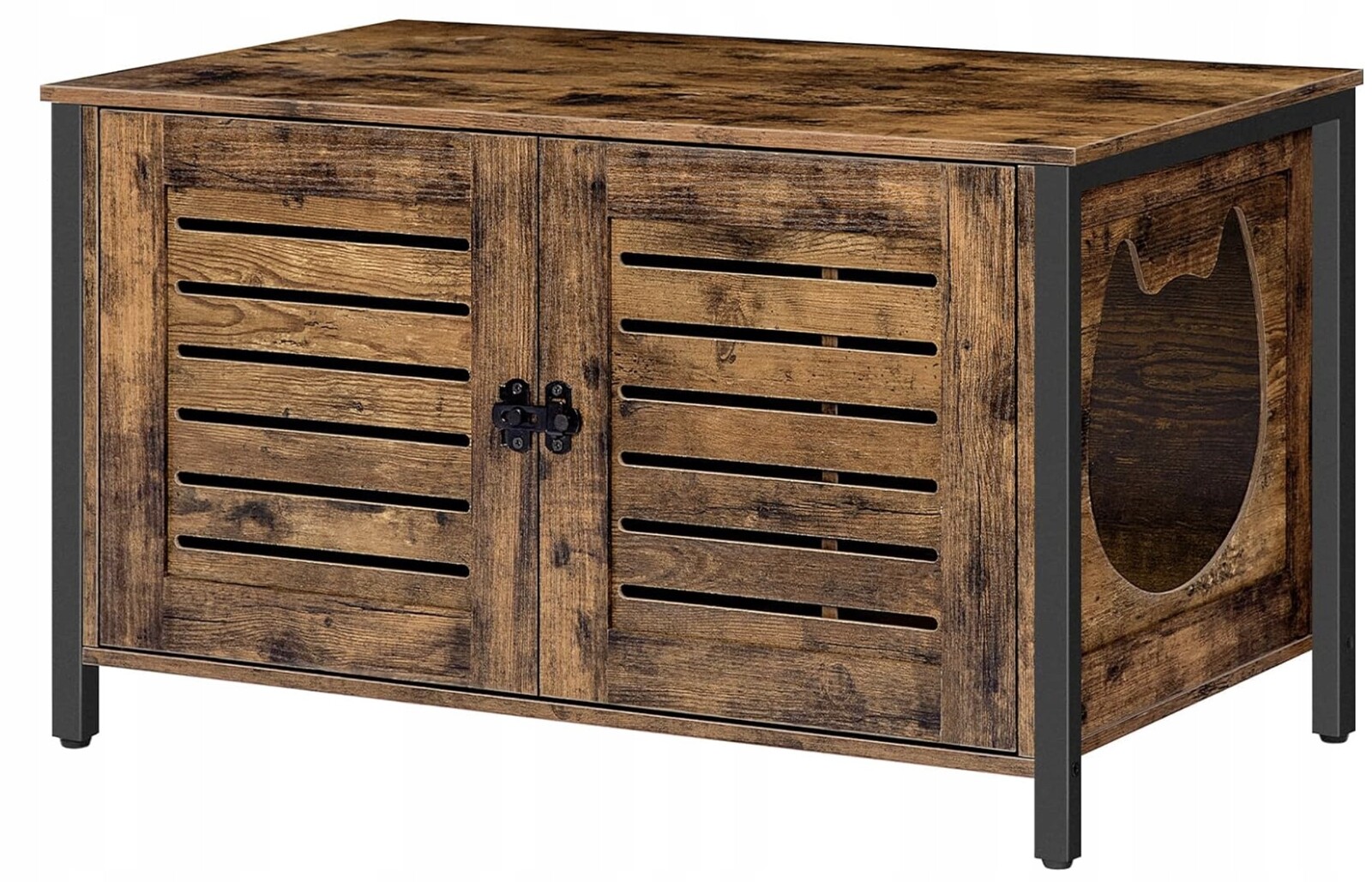 Domeček pro kočky Hoobro hnědý obdélníkový 80 cm x 45 cm x 50,5 cm