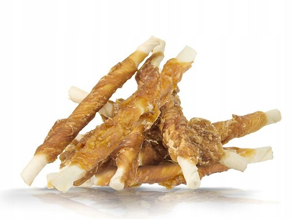 Pausesnack psí pamlsek , kožená klacek obalená v kuřecím mase 1kg