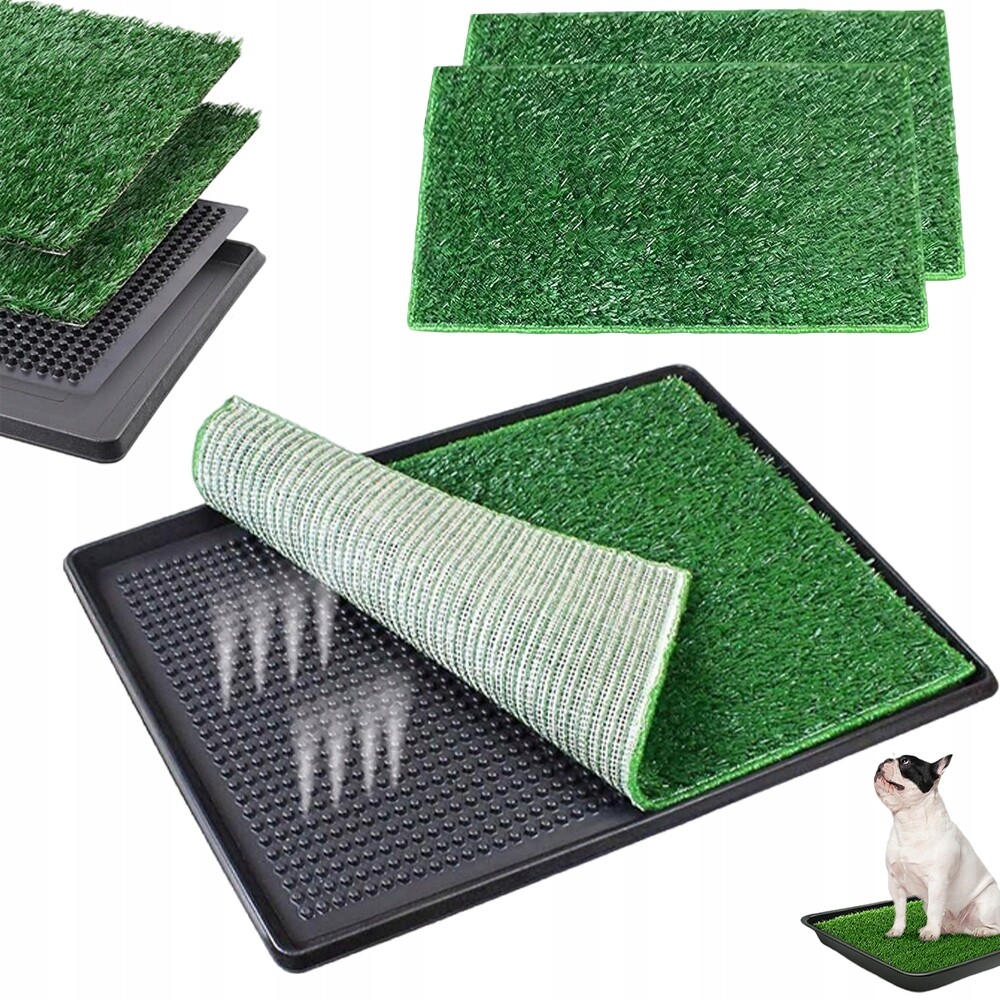 3-VRSTVÁ Trávová Toaleta Pro Psy, Toaleta Pro Štěňata, Podložka 76*51 CM