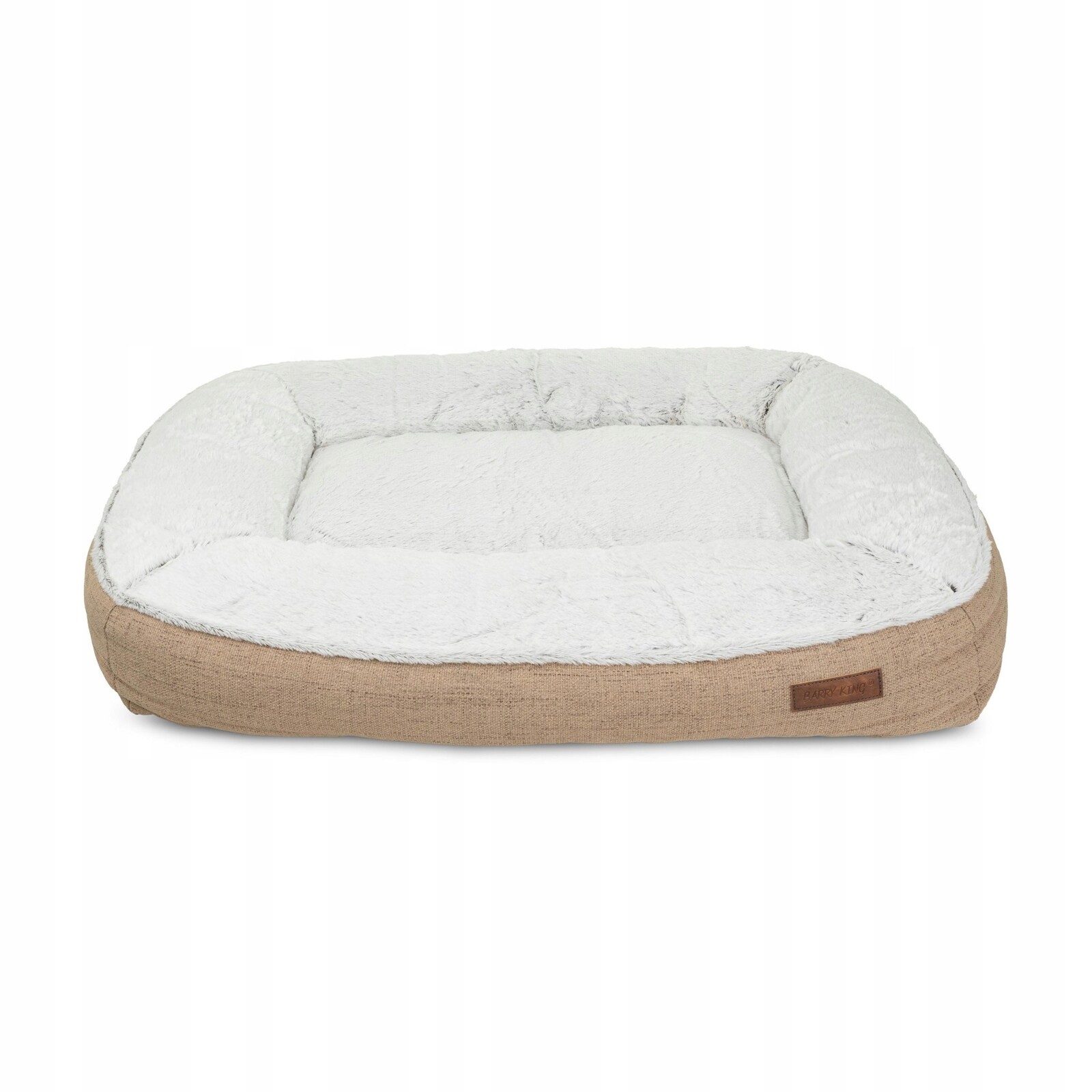 Pelíšek pro psa, světle hnědý, 77*56*15 cm, se zámkem