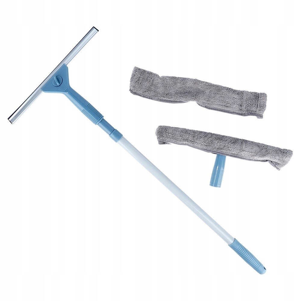 Teleskopická Čistička Oken Se Stěrkou A Mopem, Sada Na Mytí Skel 4 Ks