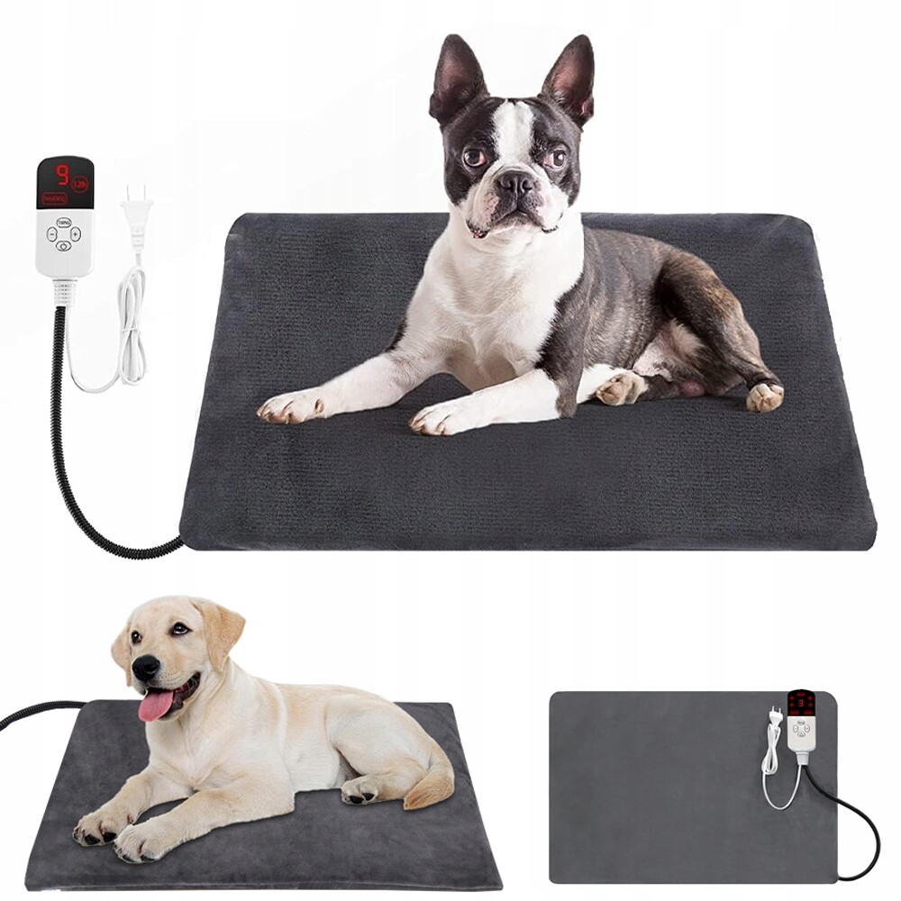 Bezpečná Vyhřívací Podložka Pro Psa A Kočku S Časovačem 2/4/8/12H 35–60°C