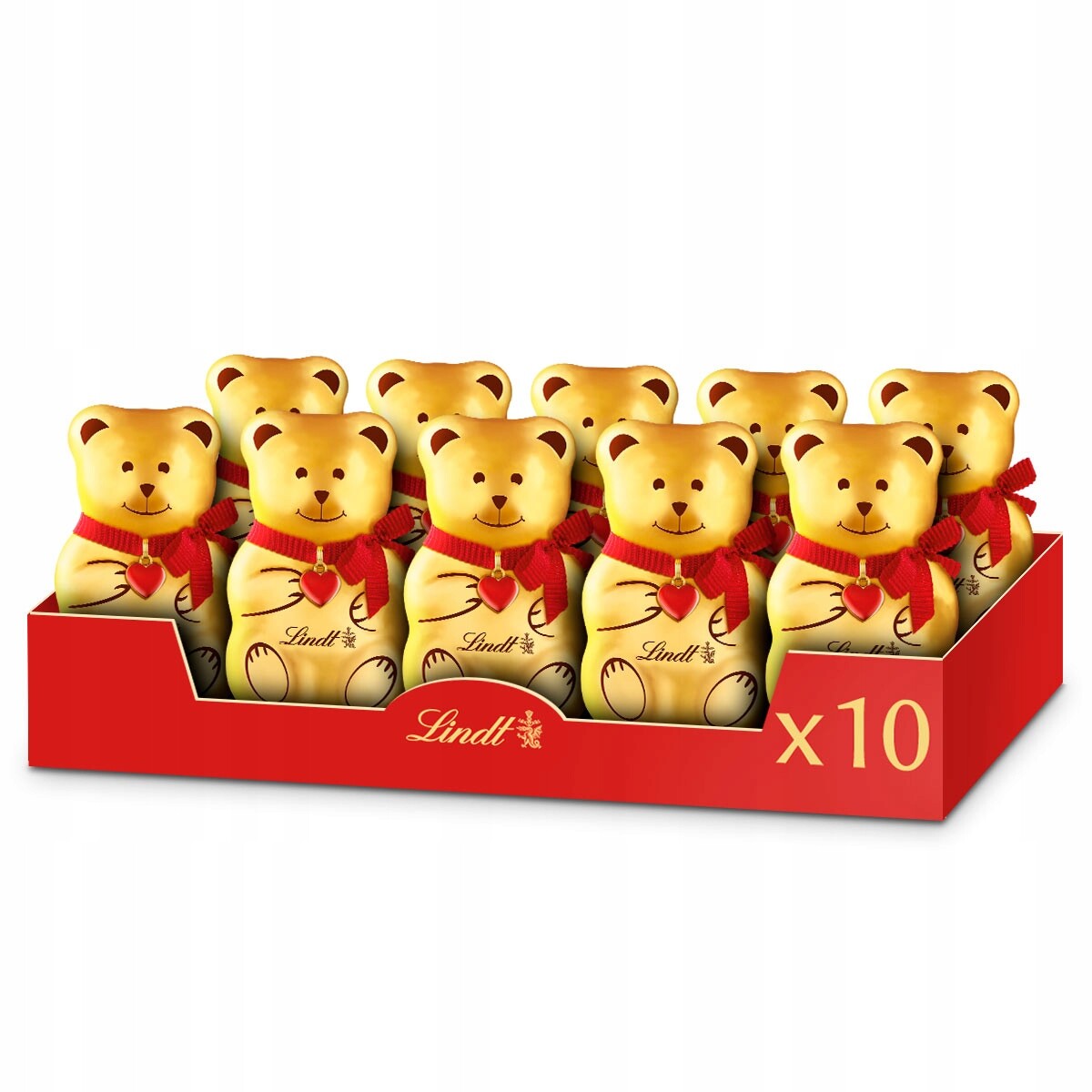 Lindt Medvídek Teddy figurka z mléčné čokolády čokoládový medvídek 10x100 g