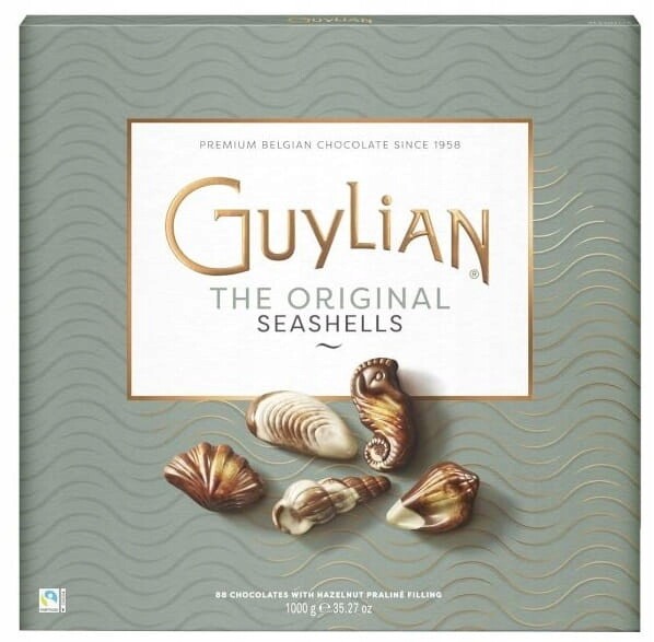 Guylian prémiové belgické čokoládové pralinky 1000g 88 kusů