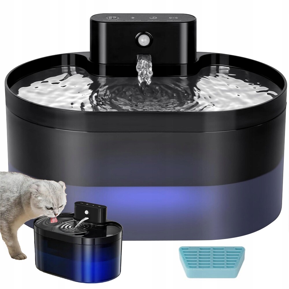 Automatická Napáječka Pro Kočky Bezdrátová 2.2 L S Baterií 2600 Mah