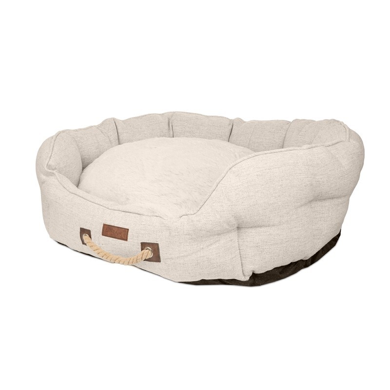 Pelíšek pro psa, světle béžový, 75*60*24 cm