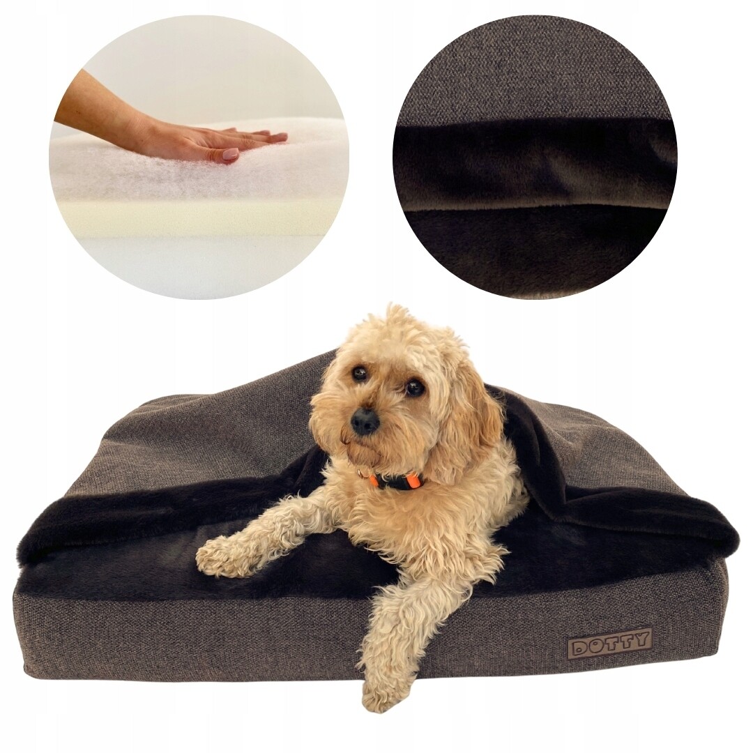 Pelíšek pro psa s vrstvou deky pro chrta 90x70