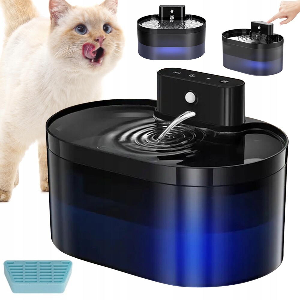Automatická Napáječka Pro Kočky Pro Psy 2,2 L Fontána Filtr