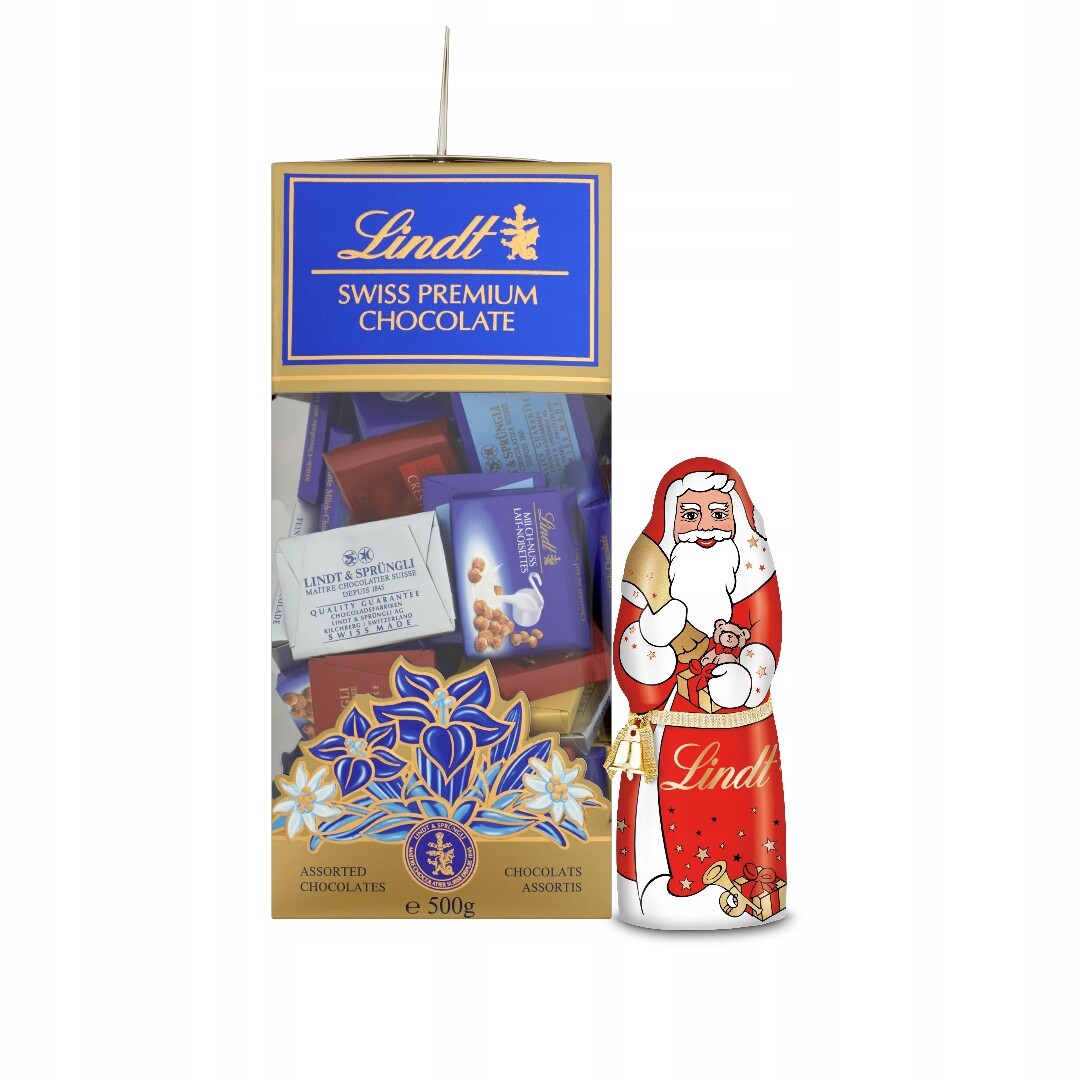 Vánoční sada Mikuláš čokoládová Pralinky švýcarských čokolád 500 g