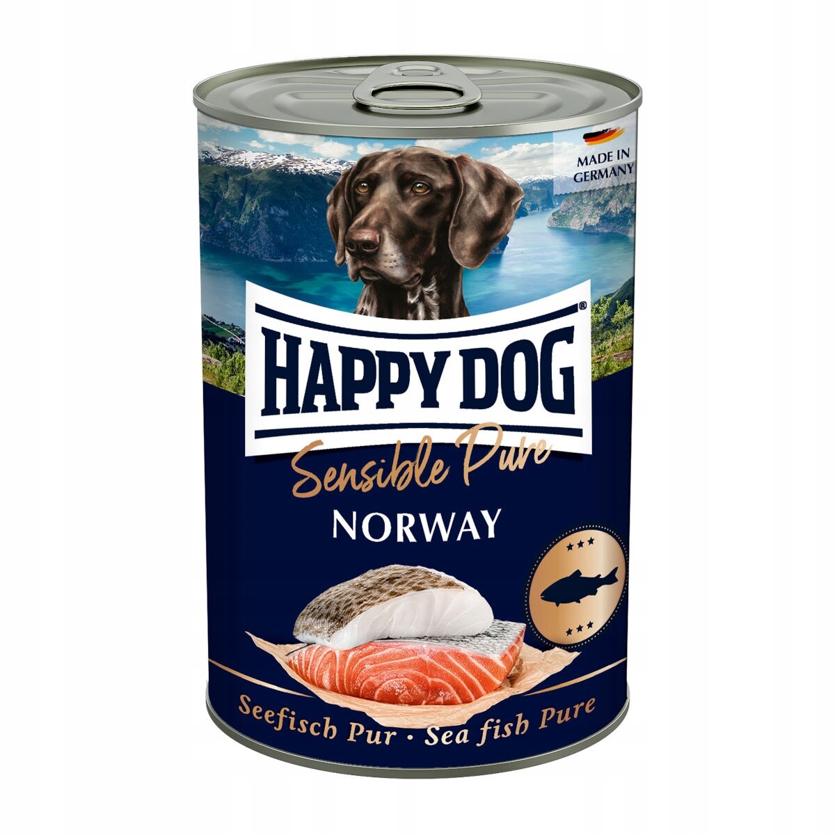 Happy Dog Sensible Pure Norway mokré krmivo psy s ryba 100% 400 g