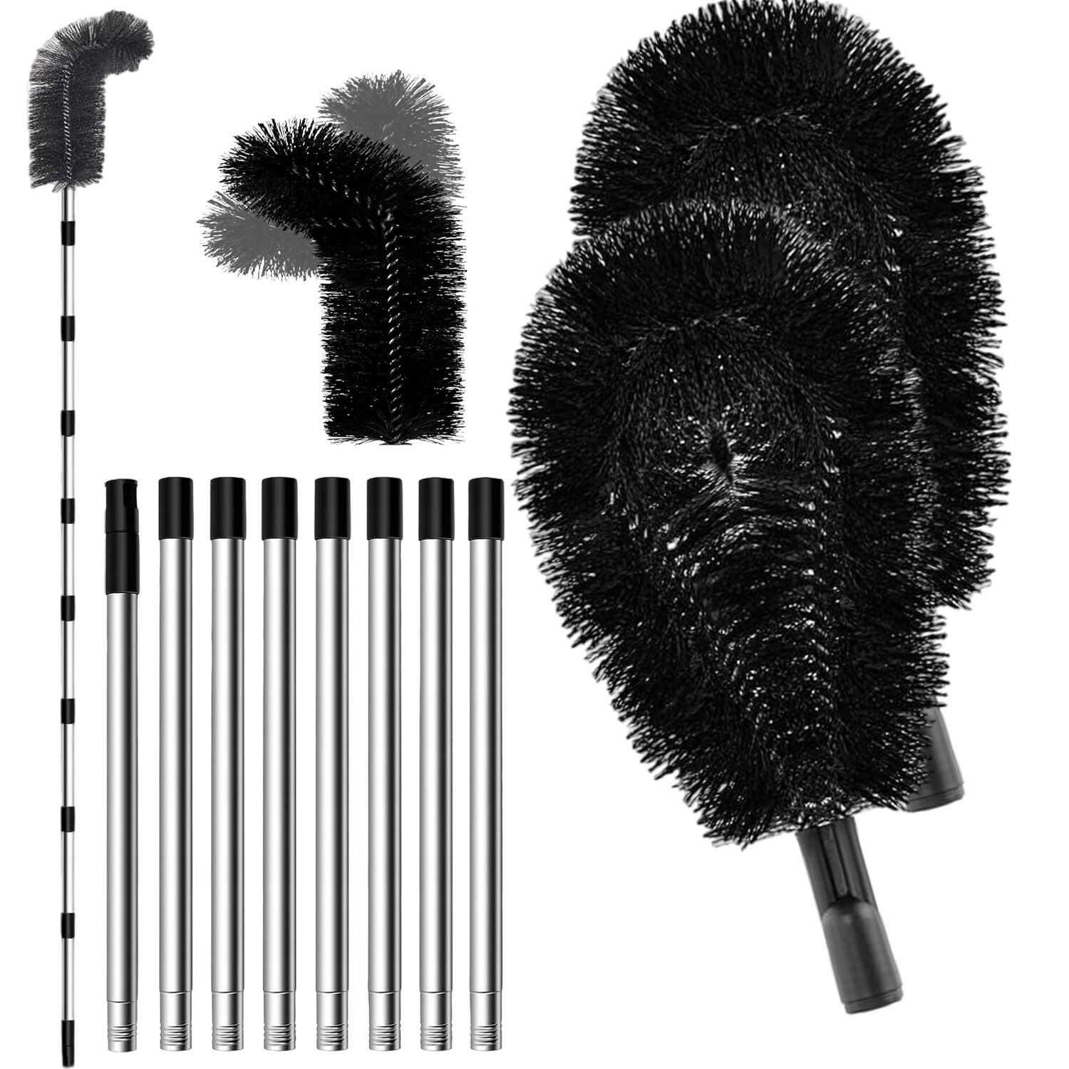 Černý Kartáč 310 CM Na Čištění Digestoří S Odnímatelnou Rukojetí