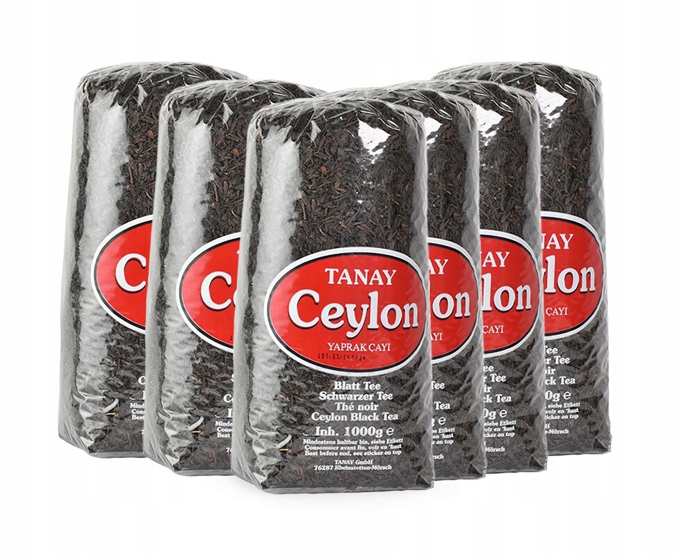 Černý čaj Tanay Ceylon Yaprak Cay krabice 6 x 1 kg