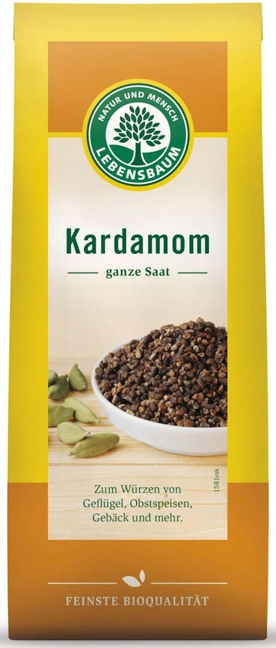 Kardamom Celé Zrno Bio 50 g Lebensbaum