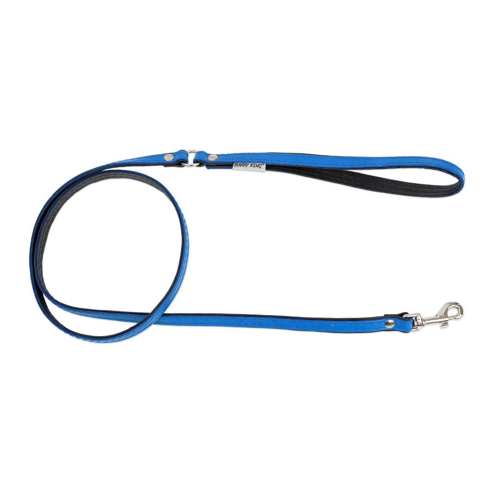 Vodítko pro psa, modré/černé, M-L, 20 mm/120 cm