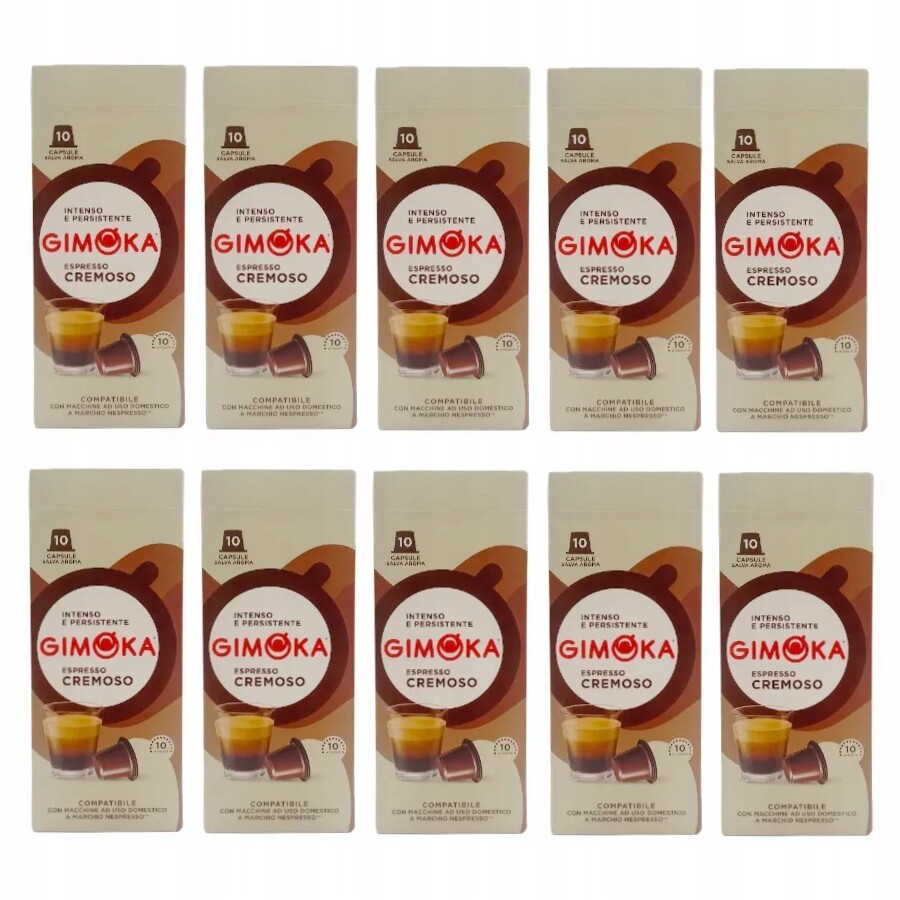 Kapsle pro Nespresso Gimoka Nespresso Cremoso 100 kapslí