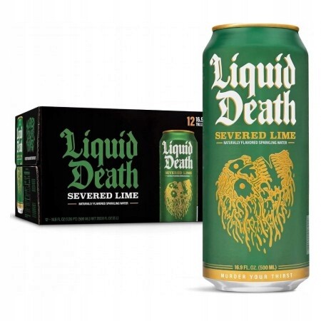 12 x Gazovaná Voda Liquid Death Severed Lime 500 ml Usa