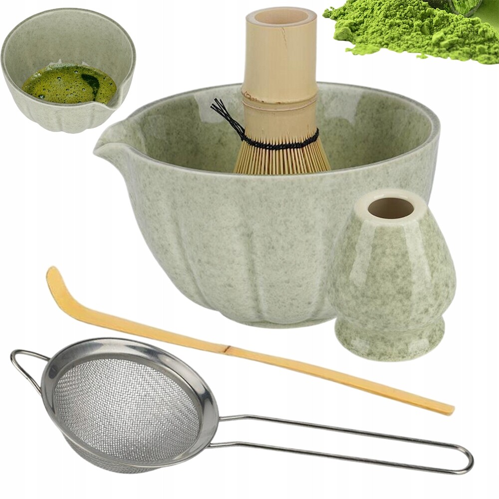 Bambusová Dárková Sada Na Čaj Matchy Chashaku S Mixérem A Lžící