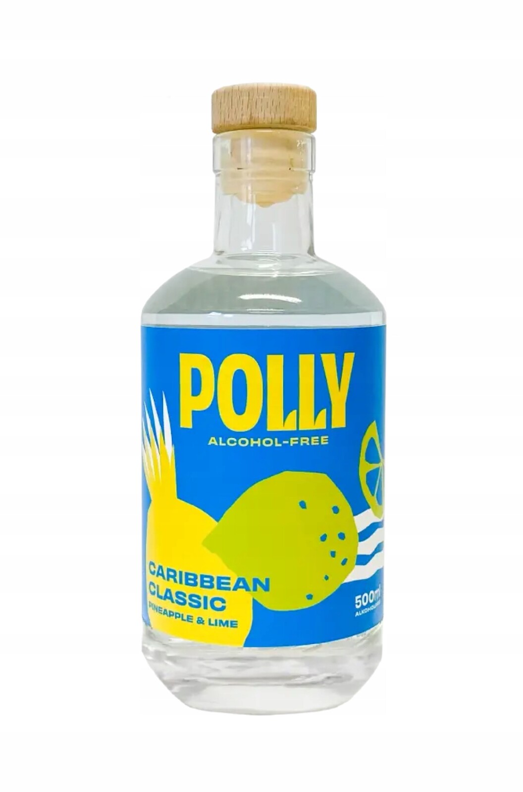 Polly Caribbean Classic Rum bez alkoholu 0% karibský na koktejly 500 ml