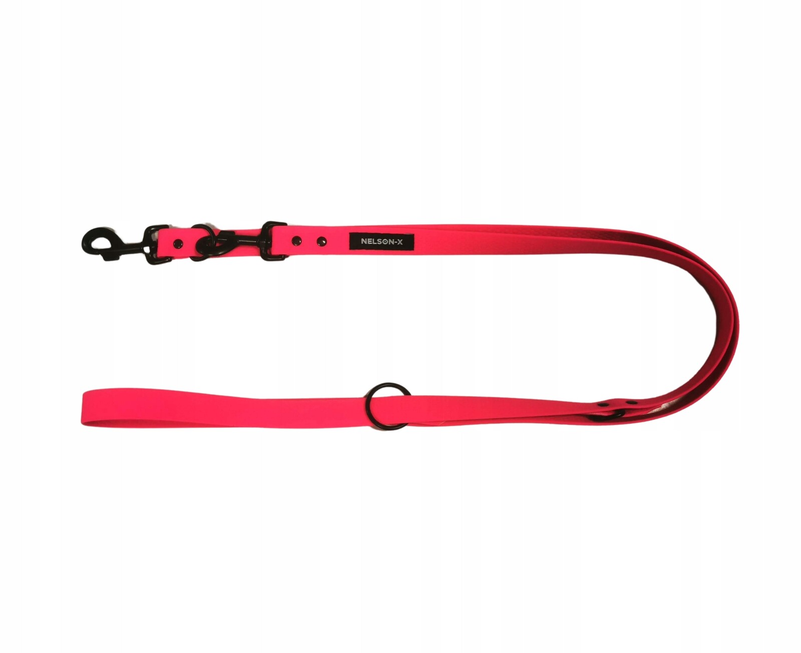 Nelson-x Pvc Biothane Nastavitelné Vodítko Pro Psy 3 M/2,5 CM Standardní Černé Oko